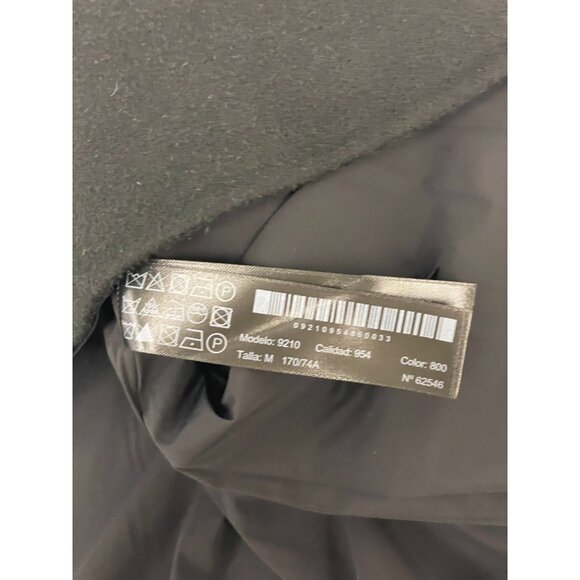 Massimo Dutti Womens Mini Dress Medium Black Beaded Prom Semi Wool 9210/954 NWT - Picture 13 of 16